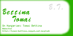 bettina tomai business card